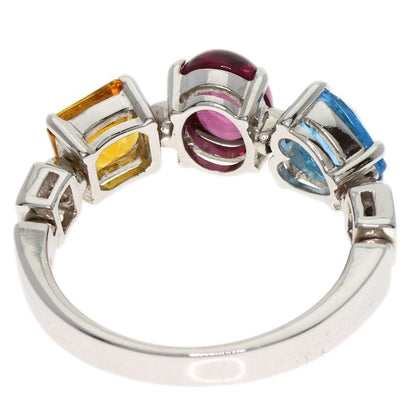 Bvlgari Bulgari Allegra Multi-colored Stone Ring - 18K White Gold Ladies