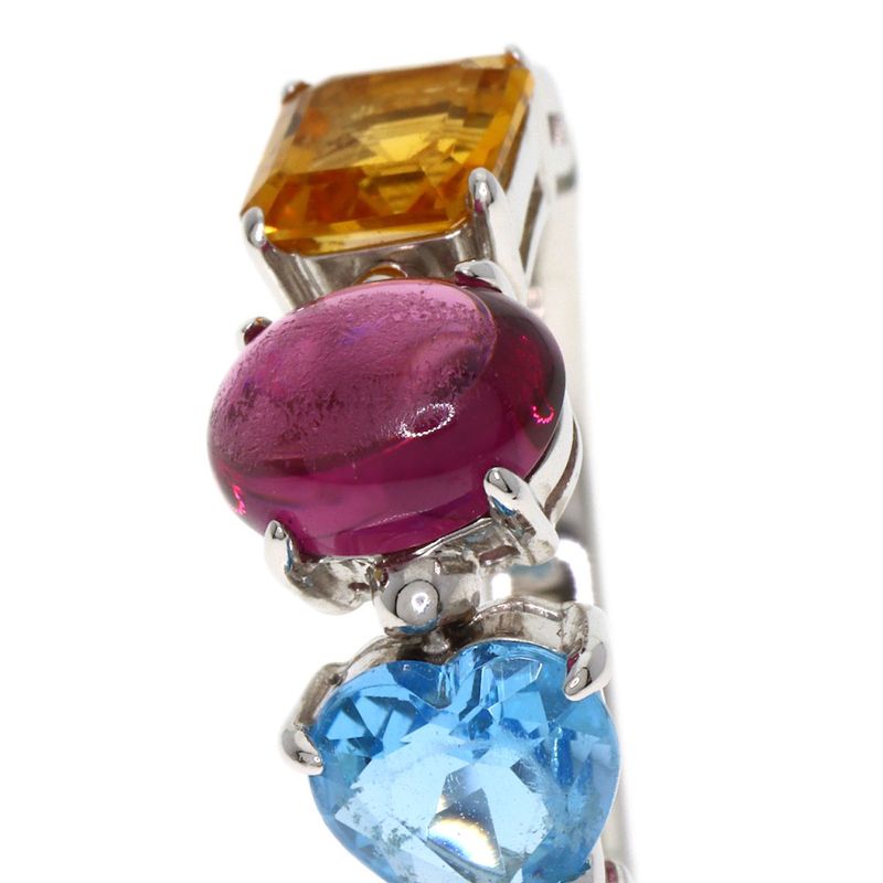 Bvlgari Bulgari Allegra Multi-colored Stone Ring - 18K White Gold Ladies