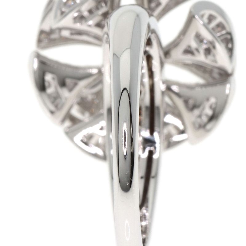 Bvlgari Bulgari DIVA Dream Flower Diamond Ring And Ring 18K White Gold Ladies