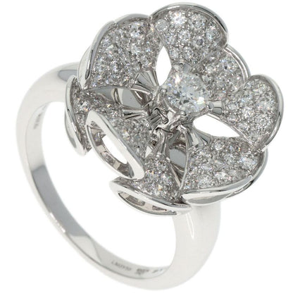 Bvlgari Bulgari DIVA Dream Flower Diamond Ring And Ring 18K White Gold Ladies