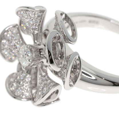 Bvlgari Bulgari DIVA Dream Flower Diamond Ring And Ring 18K White Gold Ladies