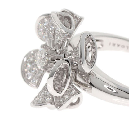 Bvlgari Bulgari DIVA Dream Flower Diamond Ring And Ring 18K White Gold Ladies