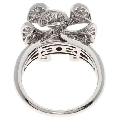 Bvlgari Bulgari DIVA Dream Flower Diamond Ring And Ring 18K White Gold Ladies