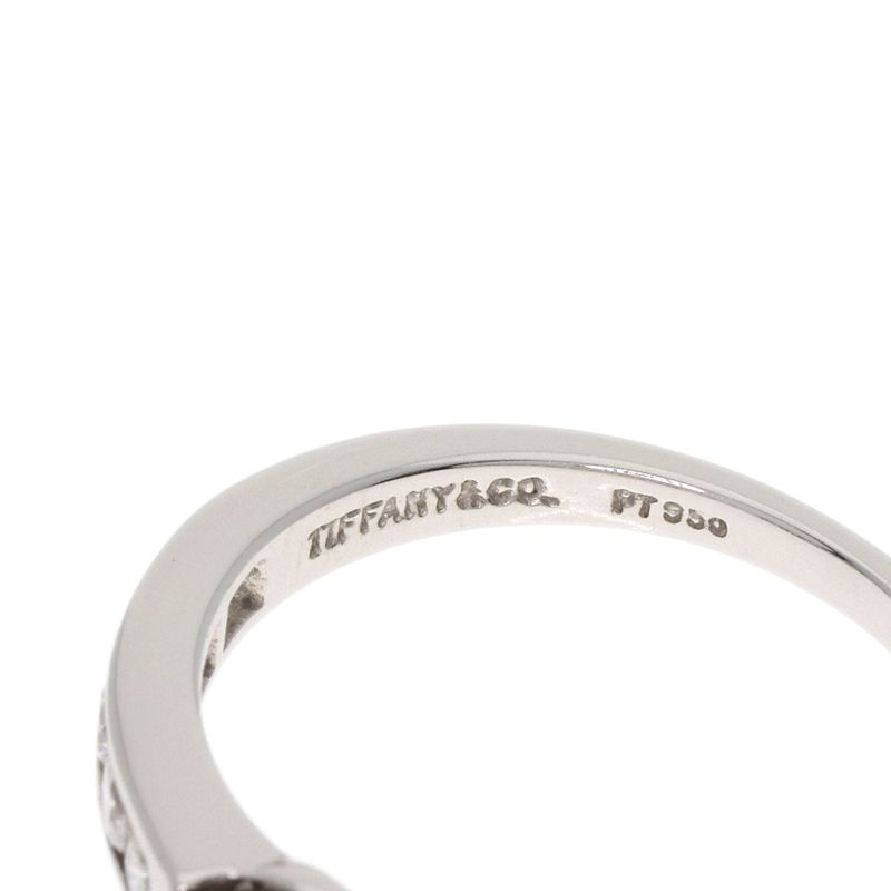 Tiffany & Co Solitaire Diamond G-vvs2-vg Ring Pt950 Ladies