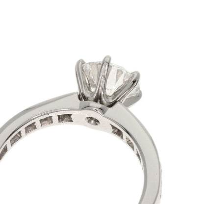 Tiffany & Co Solitaire Diamond G-vvs2-vg Ring Pt950 Ladies