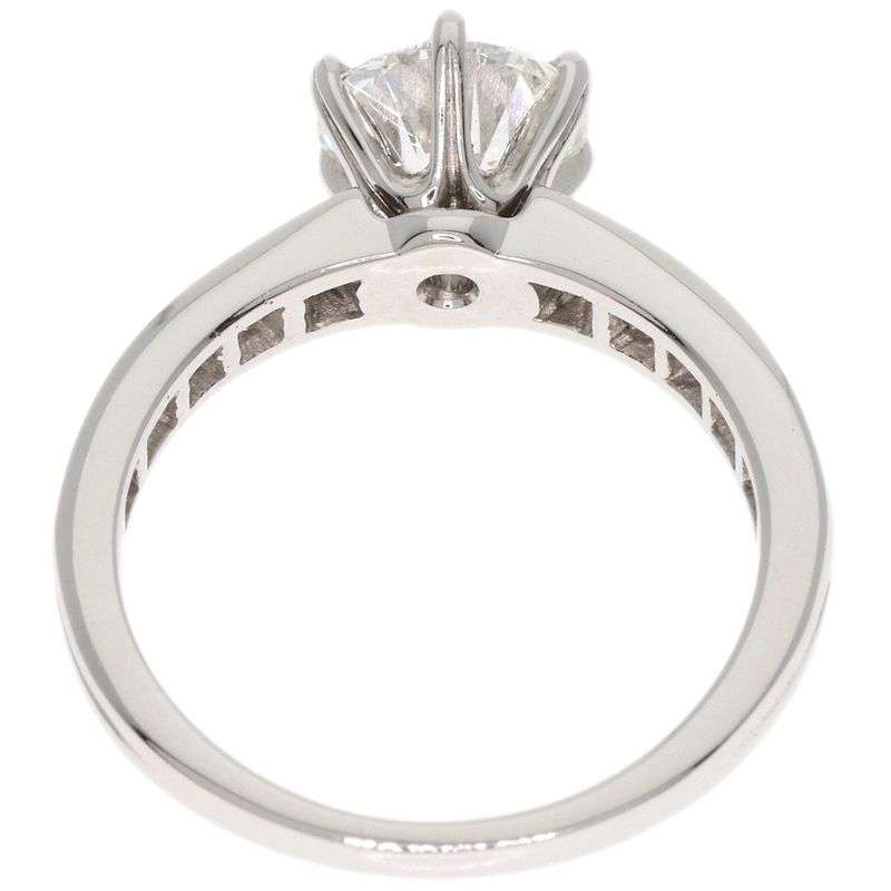 Tiffany & Co Solitaire Diamond G-vvs2-vg Ring Pt950 Ladies