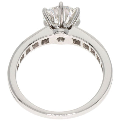 Tiffany & Co Solitaire Diamond G-vvs2-vg Ring Pt950 Ladies