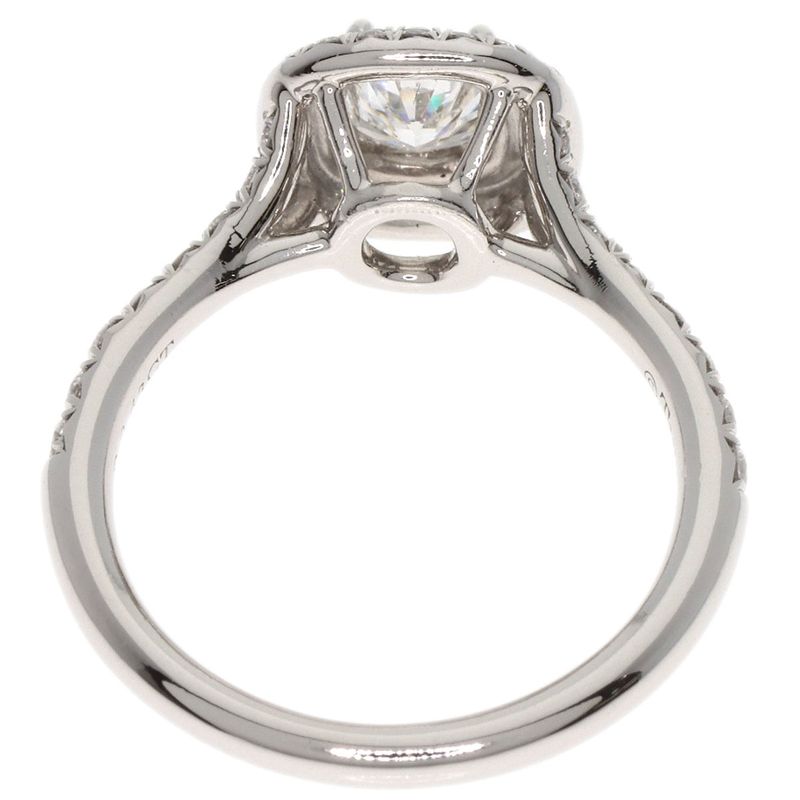 Tiffany & Co Soleste Cushion Cut Diamond E-vvs2-ex Ring Pt950 Ladies