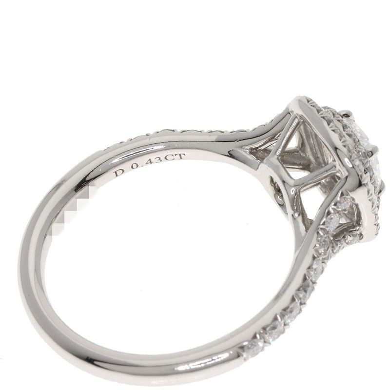 Tiffany & Co Soleste Cushion Cut Diamond E-vvs2-ex Ring Pt950 Ladies