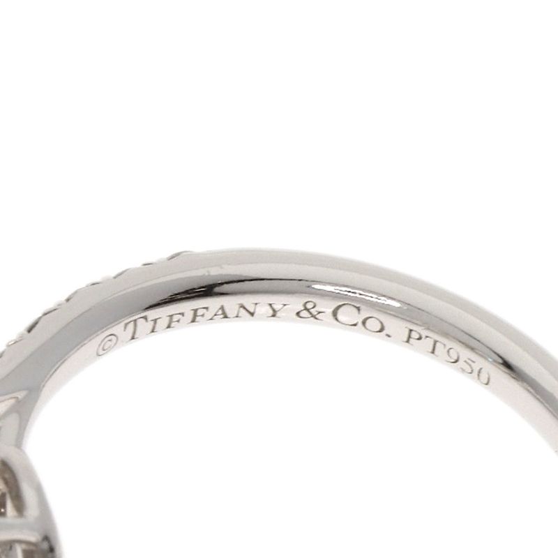 Tiffany & Co Soleste Cushion Cut Diamond E-vvs2-ex Ring Pt950 Ladies