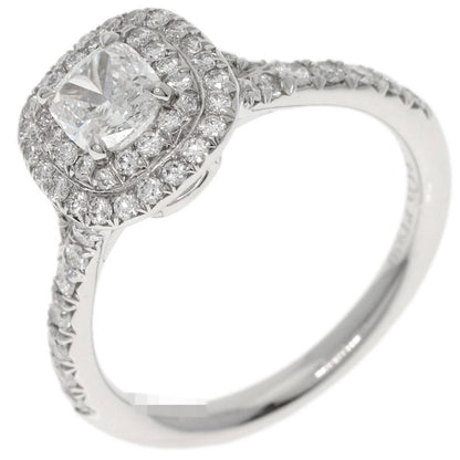 Tiffany & Co Soleste Cushion Cut Diamond E-vvs2-ex Ring Pt950 Ladies