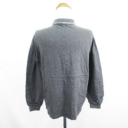 Christian DIOR Sports Polo Shirt Long Sleeves Cotton M Gray *EKM