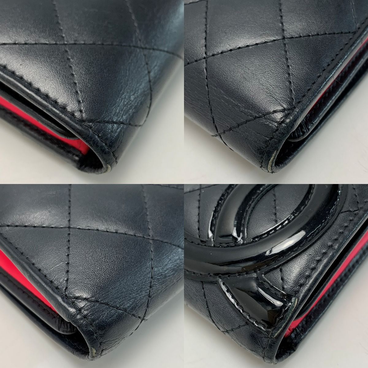 Chanel A46645 Black X Neon Pink