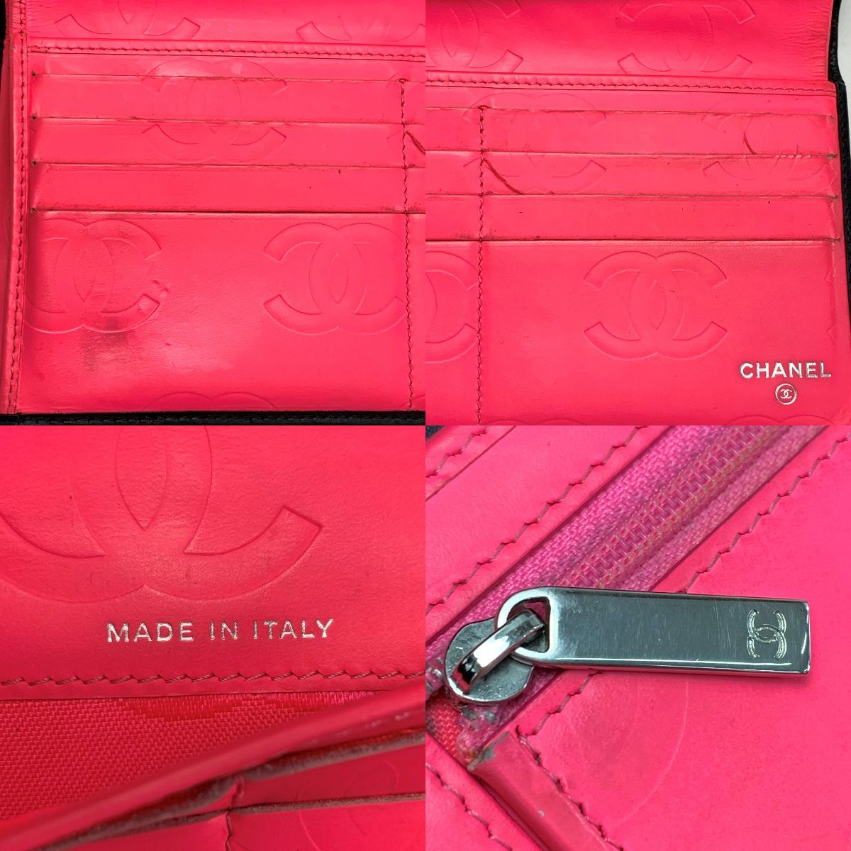 Chanel A46645 Black X Neon Pink