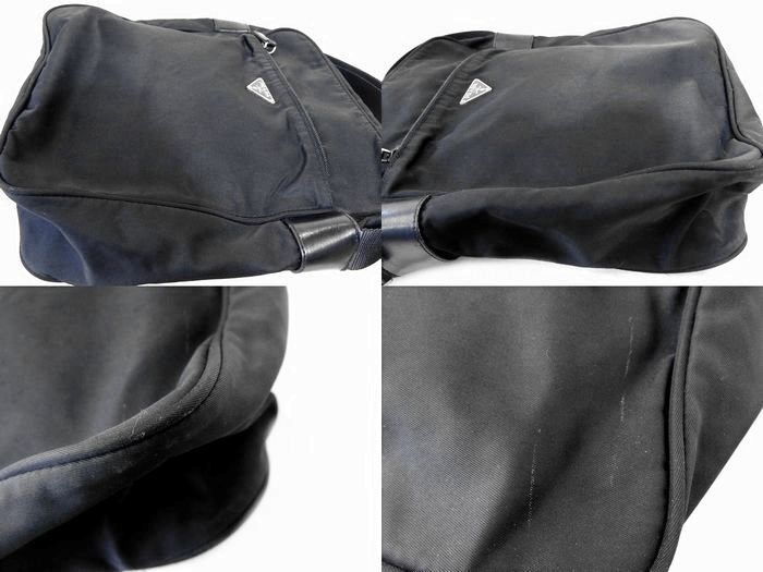 Prada Shoulder Bag - Nylon Black Crossbody Triangle Logo Plate Men Women □ 7K