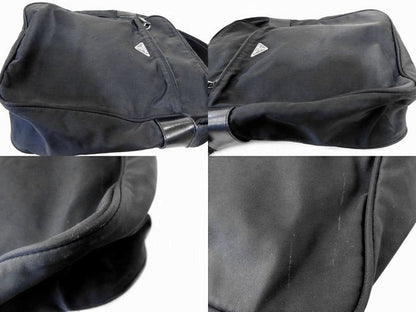 Prada Shoulder Bag - Nylon Black Crossbody Triangle Logo Plate Men Women □ 7K