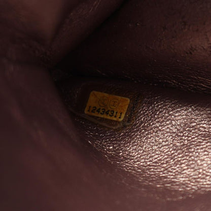 Chanel Shoulder Bag 2.55 Matelasse W Flap Metallic Light Purple Leather 2.55