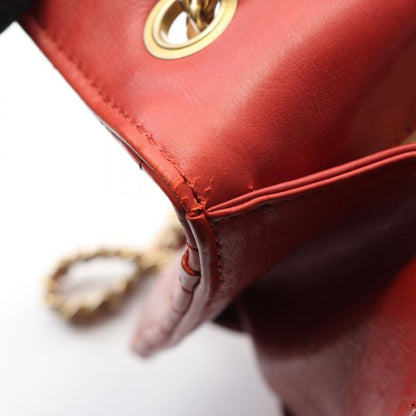 Chanel Shoulder Bag Bias Stitch Red Lambskin Bias Stitch Chain Shoulder Women