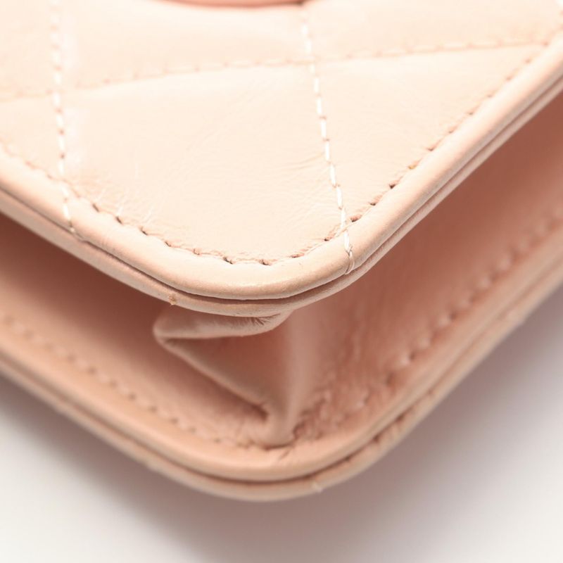 Chanel Shoulder Bag 2.55 Matelasse Light Pink Leather 2.55 Matelasse Chain