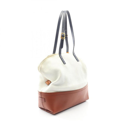 Fendi Shoulder Bag Pecan 8bn232 White/brown/nahibi Leather Shoulder Tote Women