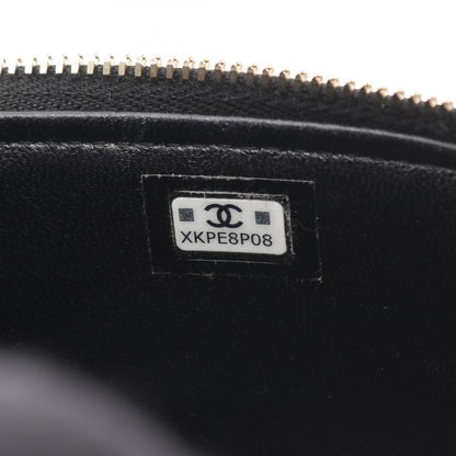 Chanel Shoulder Bag Matelasse Black Lambskin Matelasse Vanity 2way Chain