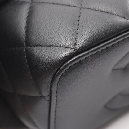Chanel Shoulder Bag Matelasse Black Lambskin Matelasse Vanity 2way Chain