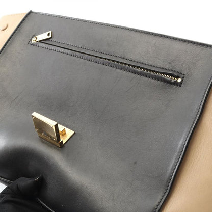 Celine Handbag Trapeze Medium 169542 Black/blue/beige Leather Suede Trapeze