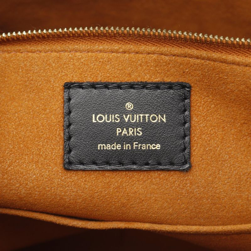 Louis Vuitton Tote Bag On The Go MM Monogram Empreinte Noir Black M45595 Noir