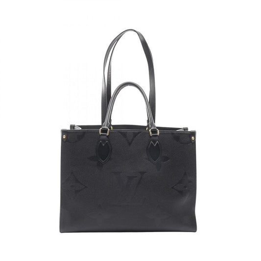 Louis Vuitton Tote Bag On The Go MM Monogram Empreinte Noir Black M45595 Noir