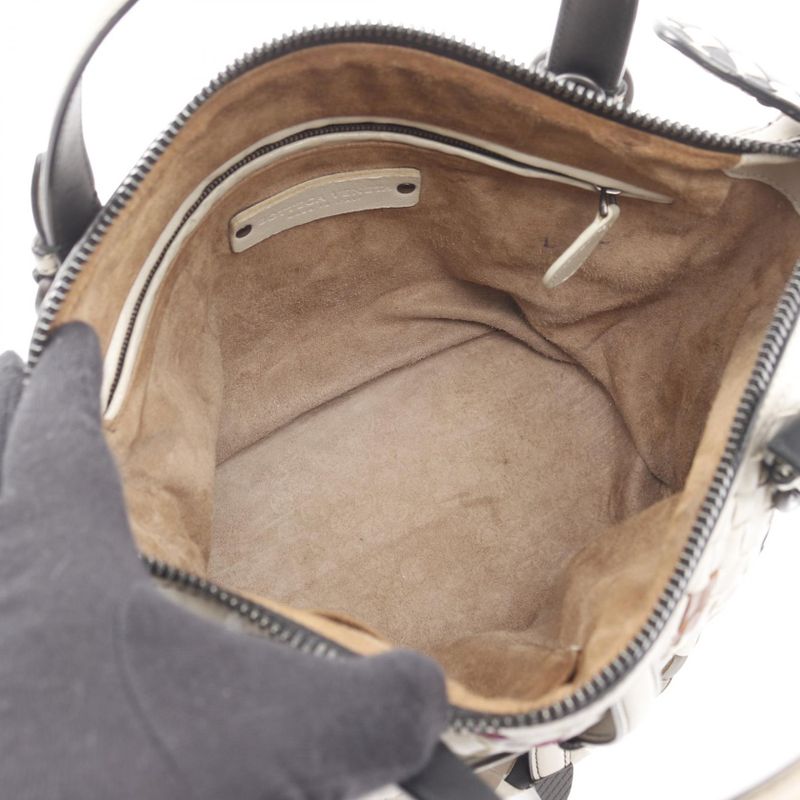 Bottega Veneta Handbag Intrecciato Gray/multi Leather Intrecciato 2-way Handbag