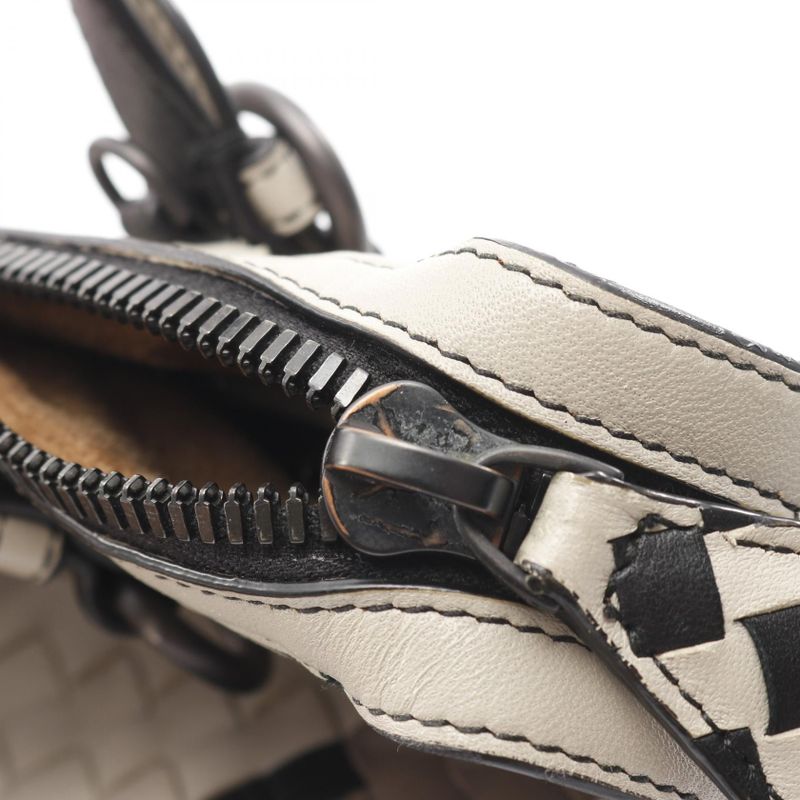 Bottega Veneta Handbag Intrecciato Gray/multi Leather Intrecciato 2-way Handbag