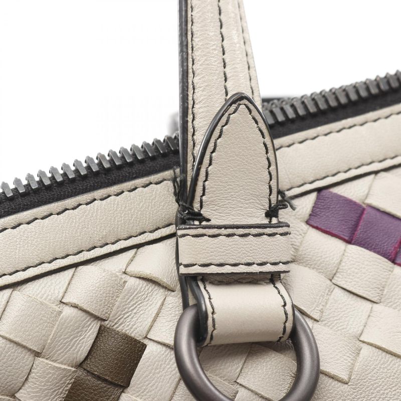 Bottega Veneta Handbag Intrecciato Gray/multi Leather Intrecciato 2-way Handbag