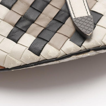Bottega Veneta Handbag Intrecciato Gray/multi Leather Intrecciato 2-way Handbag