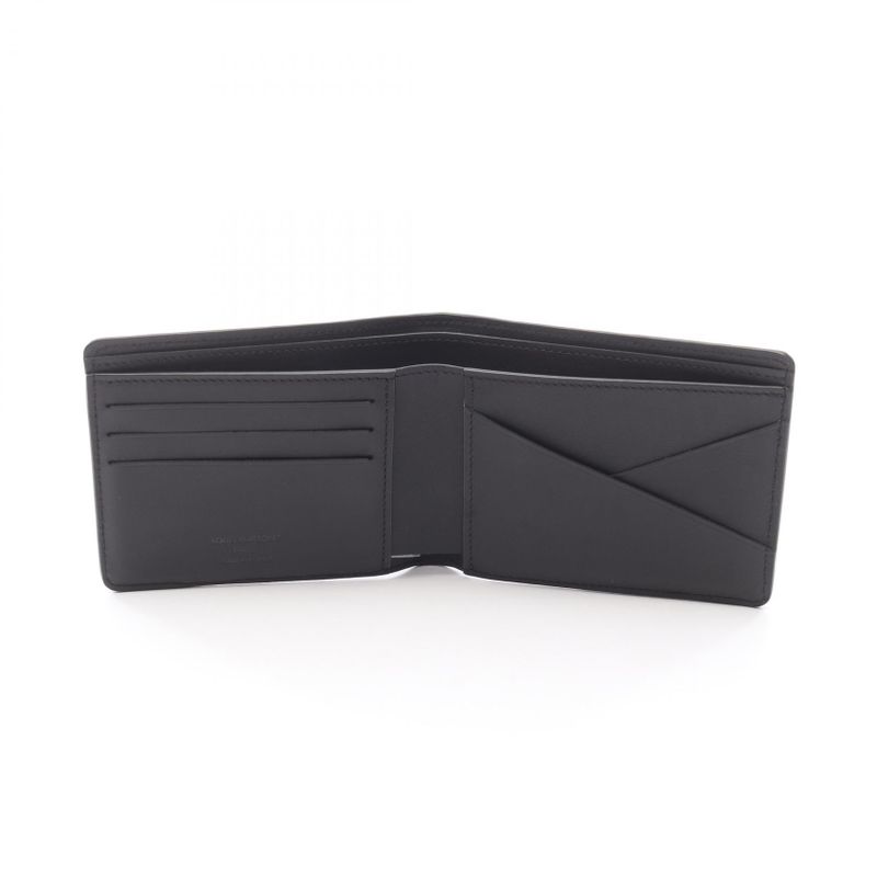 Louis Vuitton Portefeuille Multiple Fold Wallet Monogram Taurillon M82072 Noir