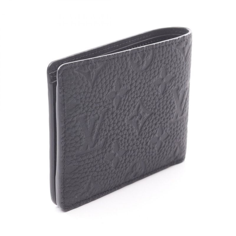 Louis Vuitton Portefeuille Multiple Fold Wallet Monogram Taurillon M82072 Noir