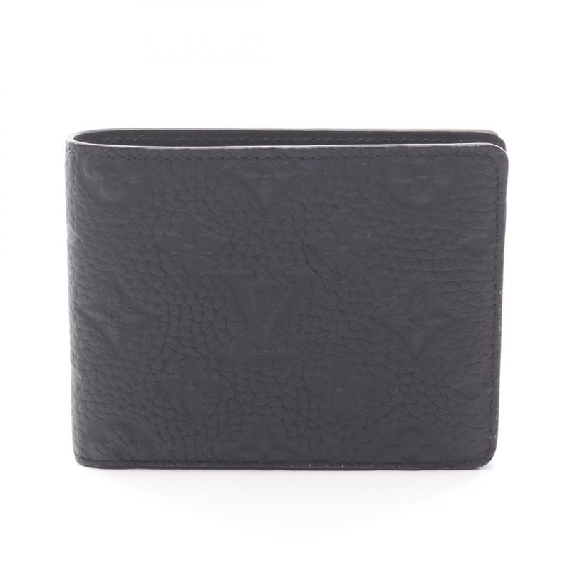 Louis Vuitton Portefeuille Multiple Fold Wallet Monogram Taurillon M82072 Noir
