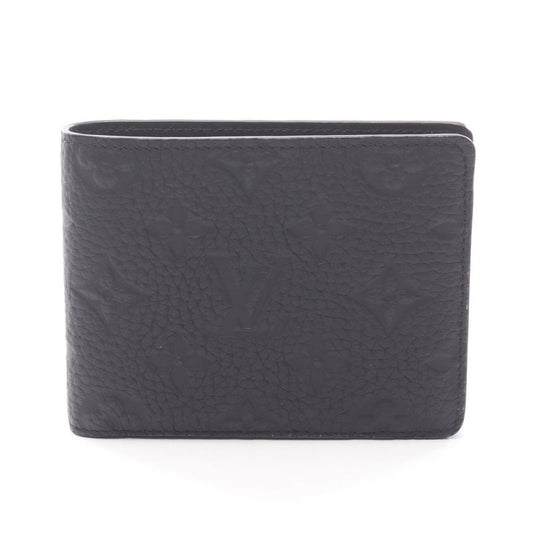 Louis Vuitton Portefeuille Multiple Fold Wallet Monogram Taurillon M82072 Noir