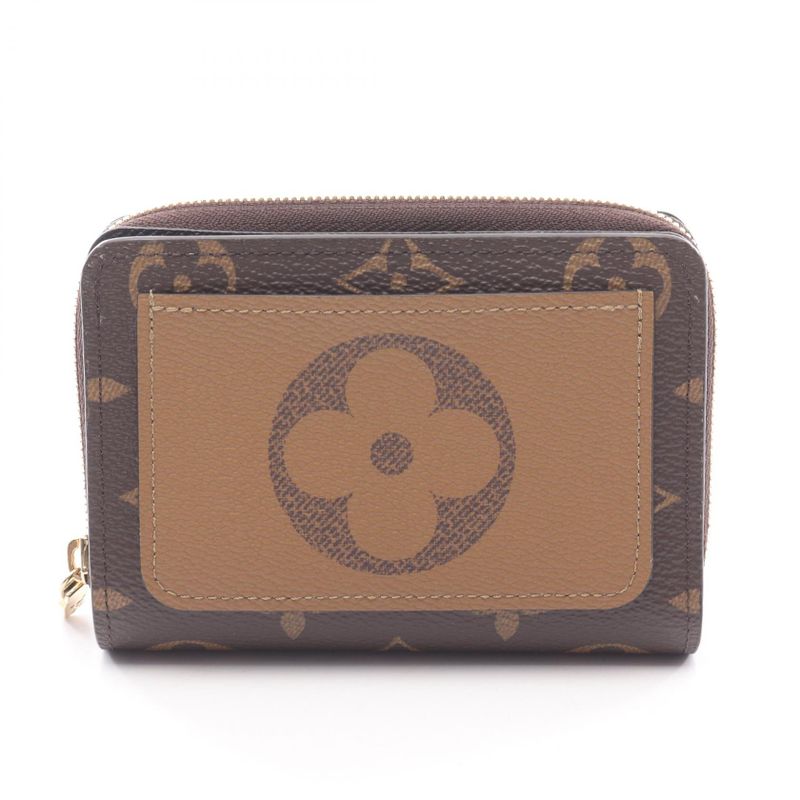 Louis Vuitton Portefeuille Roux Monogram Reverse M81461 Leather Portefeuille