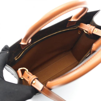 Celine Tote Bag Small Vertical Cabas Triomphe 191542 Tan PVC Coated Canvas