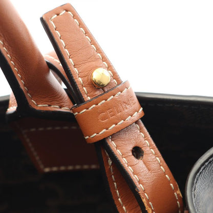 Celine Tote Bag Small Vertical Cabas Triomphe 191542 Tan PVC Coated Canvas