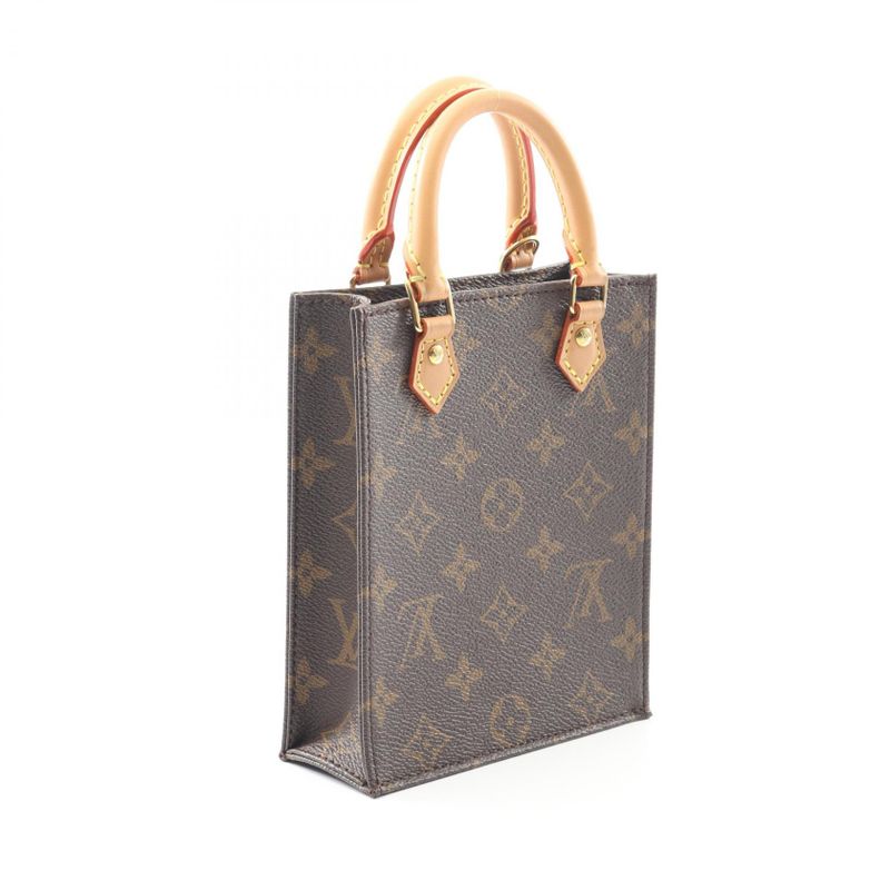 Louis Vuitton Handbag Petite Sac Pla Monogram M81295 PVC Coated Canvas Leather