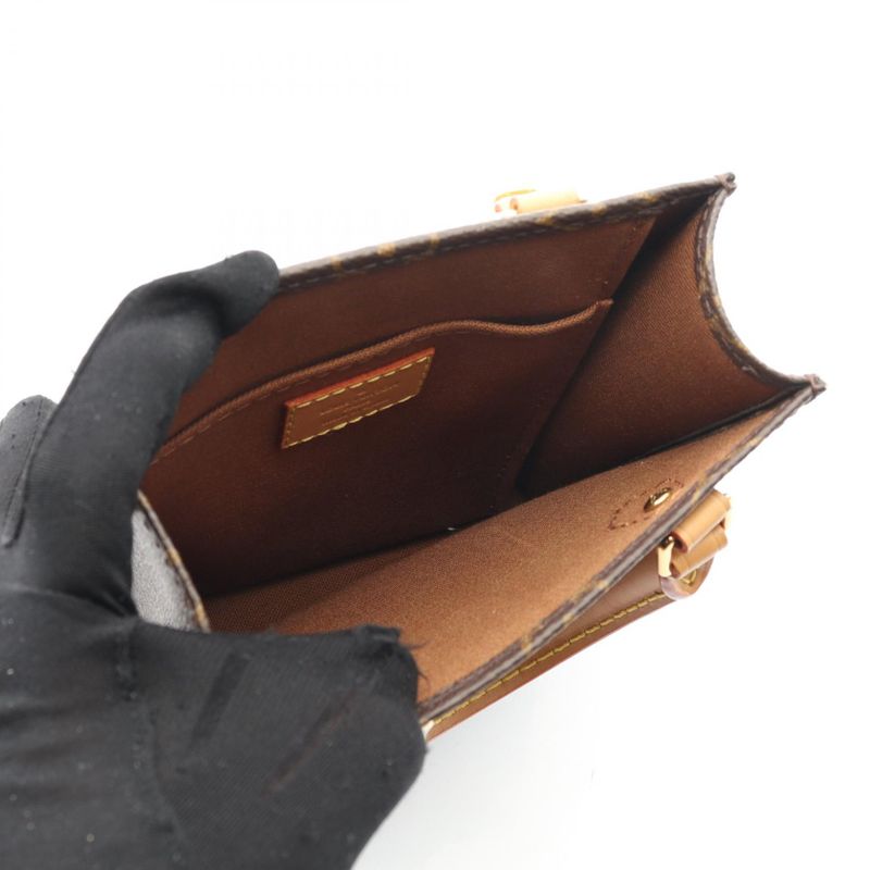 Louis Vuitton Handbag Petite Sac Pla Monogram M81295 PVC Coated Canvas Leather