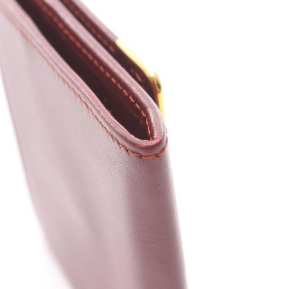 Cartier Coin Case Must Line Bordeaux Leather Must Line Coin Case Ladies Used A