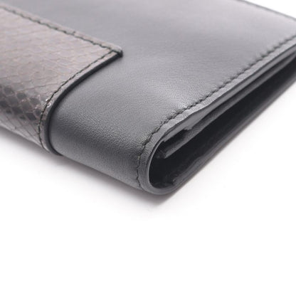 Gucci Bifold Long Wallet 386836 Black Leather ZIP Long Wallet Ladies Used A