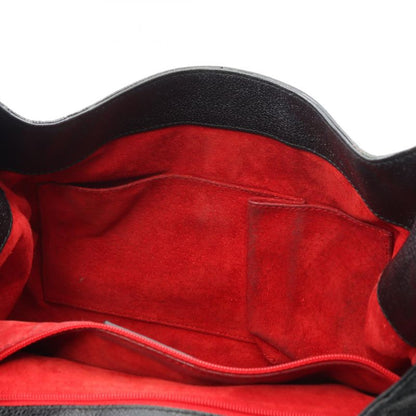 Bulgari Bvlgari Shoulder Bag Black Leather Oval One Shoulder Women Used B