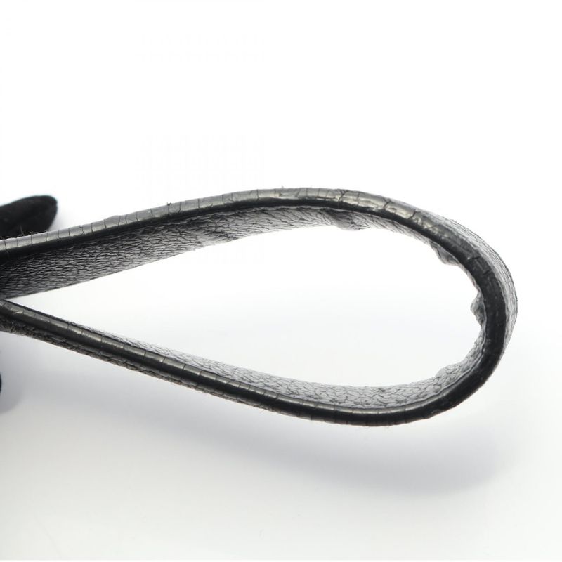 Bulgari Bvlgari Shoulder Bag Black Leather Oval One Shoulder Women Used B