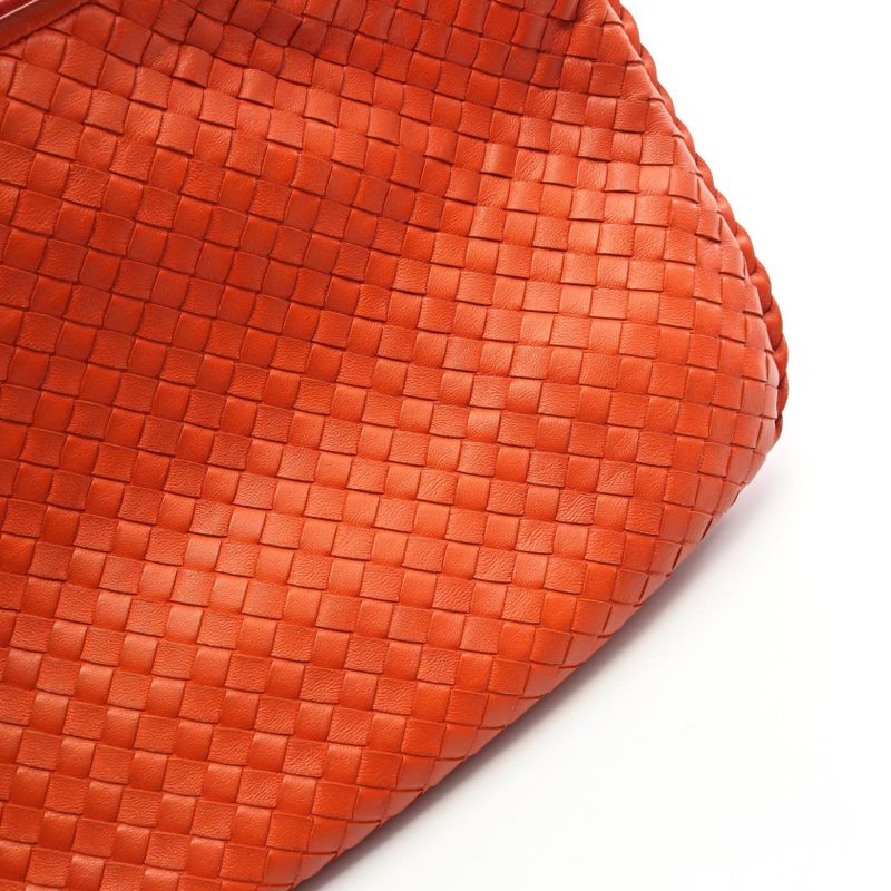 Bottega Veneta Shoulder Bag Veneta Bag Intrecciato 115653 Orange Leather
