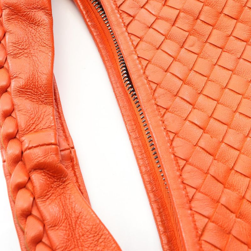 Bottega Veneta Shoulder Bag Veneta Bag Intrecciato 115653 Orange Leather
