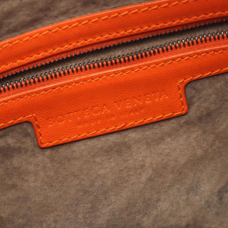 Bottega Veneta Shoulder Bag Veneta Bag Intrecciato 115653 Orange Leather