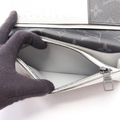 Louis Vuitton Bifold Long Wallet Portefeuille Brazza Epi M81371 Navy Leather